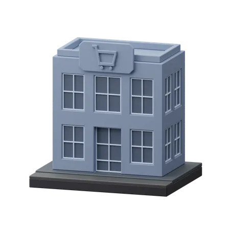 Bâtiment de magasin  3D Icon