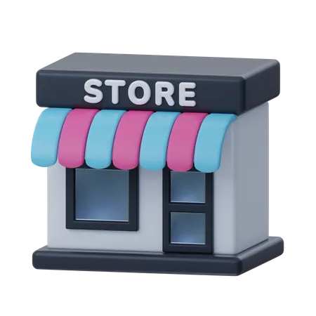 Bâtiment de magasin  3D Icon