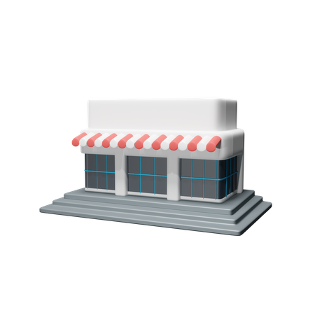 Bâtiment de magasin  3D Icon