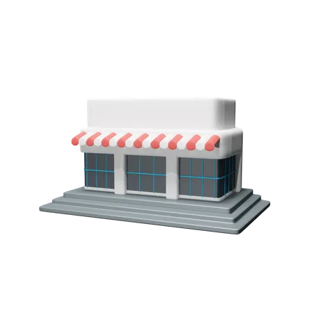 Bâtiment de magasin  3D Icon