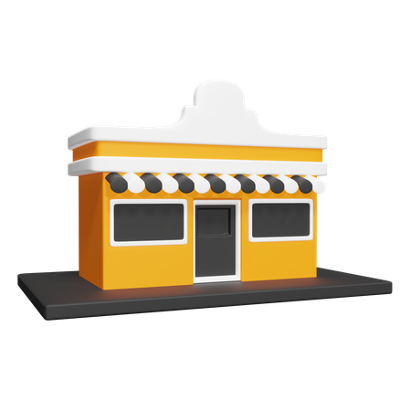 Bâtiment de magasin  3D Icon