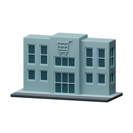 Bâtiment de magasin moderne  3D Icon