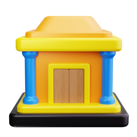 Bâtiment de police  3D Icon