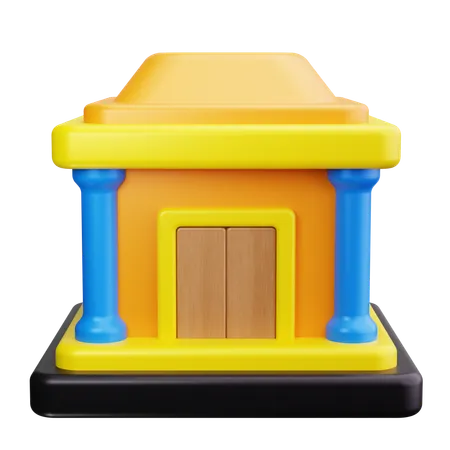 Bâtiment de police  3D Icon