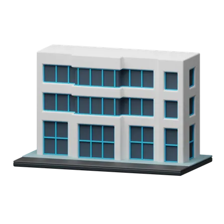 Bâtiment d'entreprise moderne  3D Icon