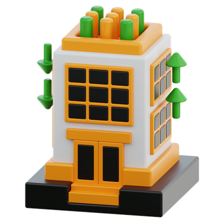Développement immobilier  3D Icon