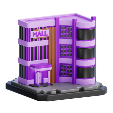 Bâtiment du centre commercial  3D Icon