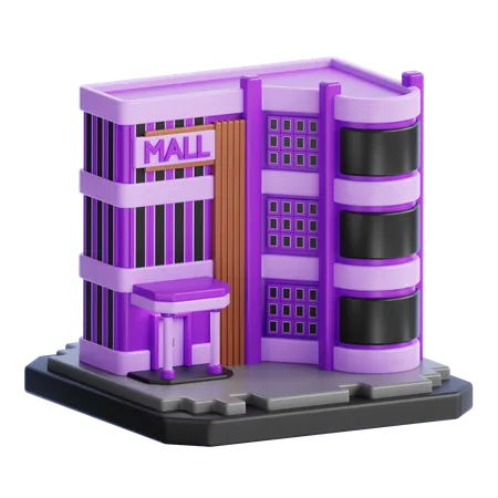 Bâtiment du centre commercial  3D Icon