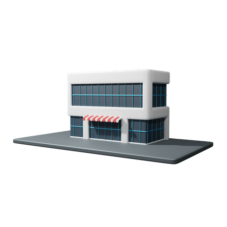 Bâtiment du centre commercial  3D Icon