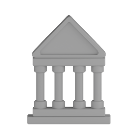 Bâtiment du tribunal  3D Icon