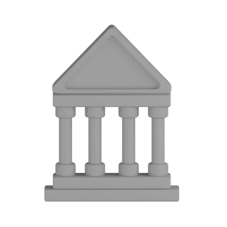 Bâtiment du tribunal  3D Icon