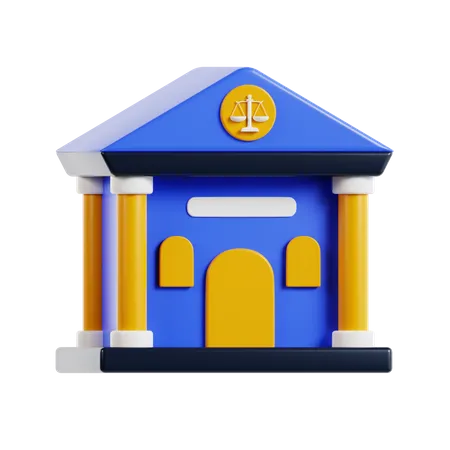 Bâtiment du tribunal  3D Icon