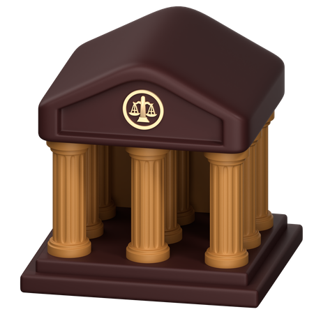 Bâtiment du tribunal  3D Icon