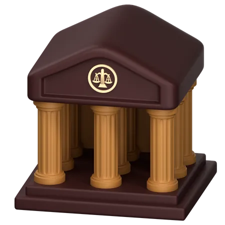 Bâtiment du tribunal  3D Icon