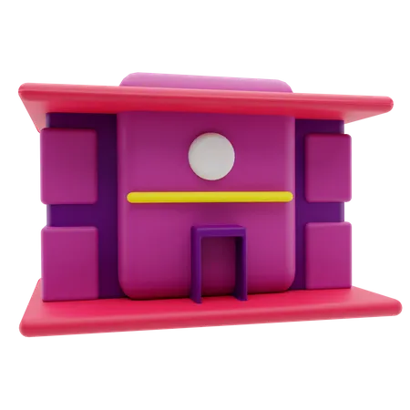 Bâtiment scolaire  3D Illustration