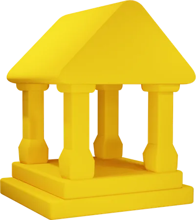 Bâtiment financier  3D Illustration