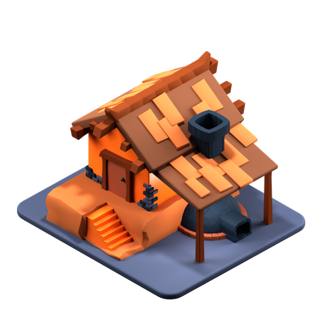 Bâtiment du forgeron  3D Icon