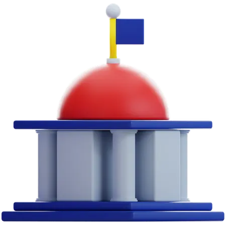 Bâtiment gouvernemental  3D Icon