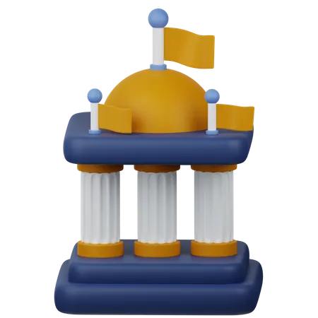 Bâtiment gouvernemental  3D Icon