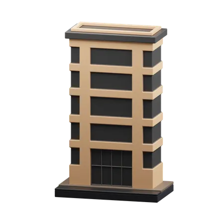 Bâtiment gratte-ciel  3D Icon