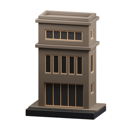 Bâtiment gratte-ciel  3D Icon