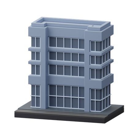 Bâtiment gratte-ciel  3D Icon