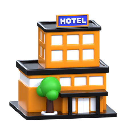 Bâtiment de l'hôtel  3D Icon