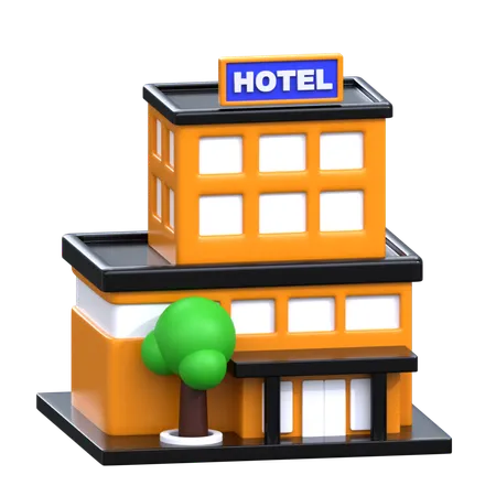 Bâtiment de l'hôtel  3D Icon