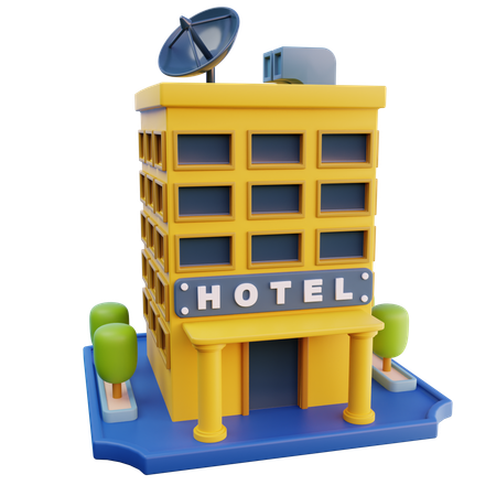 Bâtiment de l'hôtel  3D Icon