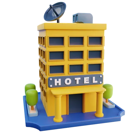 Bâtiment de l'hôtel  3D Icon