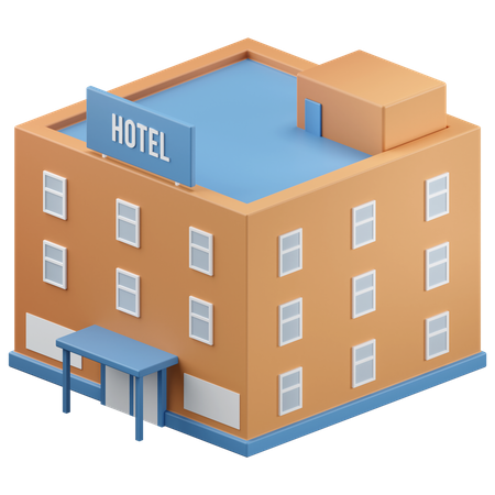 Bâtiment de l'hôtel  3D Icon