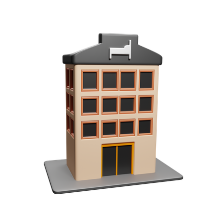 Bâtiment de l'hôtel  3D Icon