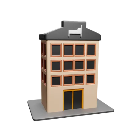 Bâtiment de l'hôtel  3D Icon