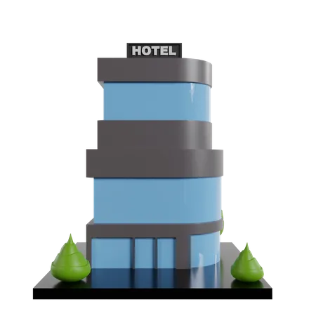 Bâtiment de l'hôtel  3D Icon