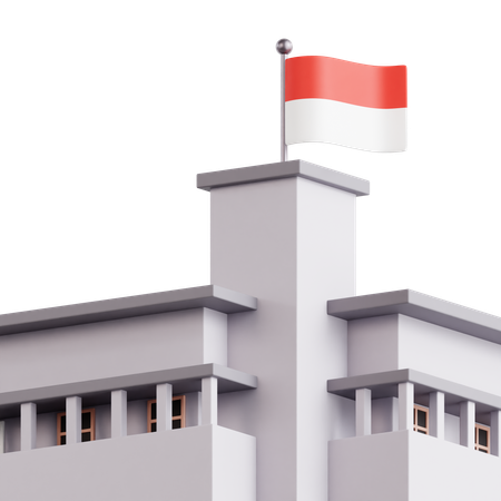 Bâtiment indonésien  3D Icon