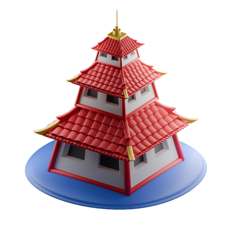 Bâtiment du japon  3D Icon