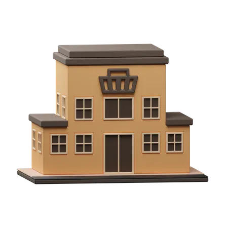 Bâtiment de magasin  3D Icon