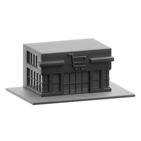 Bâtiment de magasin  3D Icon