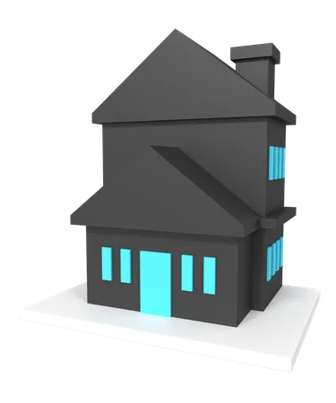 Maison de construction  3D Icon