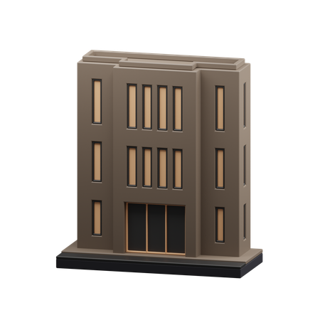 Bâtiment moderne  3D Icon