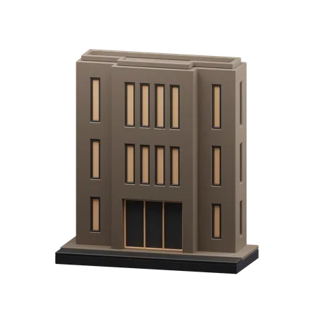 Bâtiment moderne  3D Icon