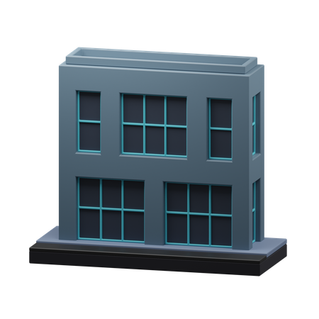 Bâtiment moderne  3D Icon