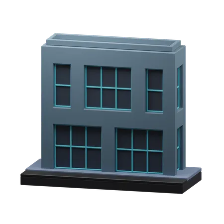 Bâtiment moderne  3D Icon