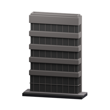 Bâtiment moderne  3D Icon