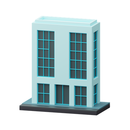 Bâtiment moderne  3D Icon