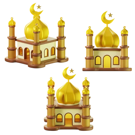 Bâtiment de la mosquée  3D Icon