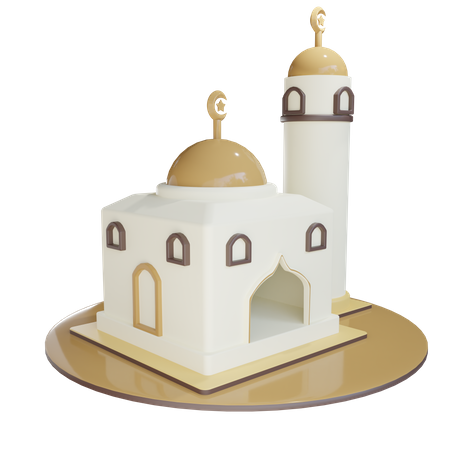 Bâtiment de la mosquée  3D Illustration