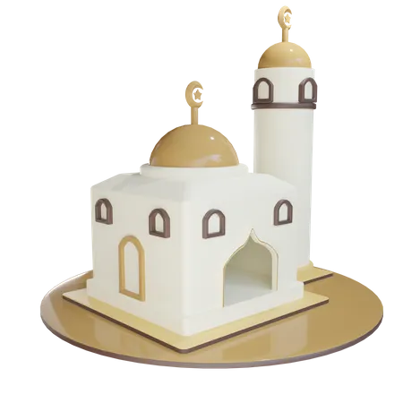 Bâtiment de la mosquée  3D Illustration