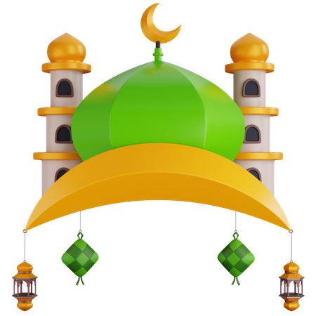 Bâtiment de la mosquée  3D Icon