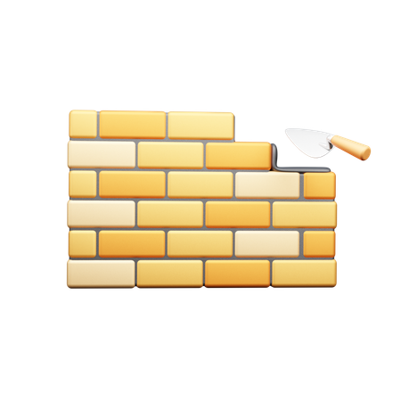 Mur de construction  3D Icon